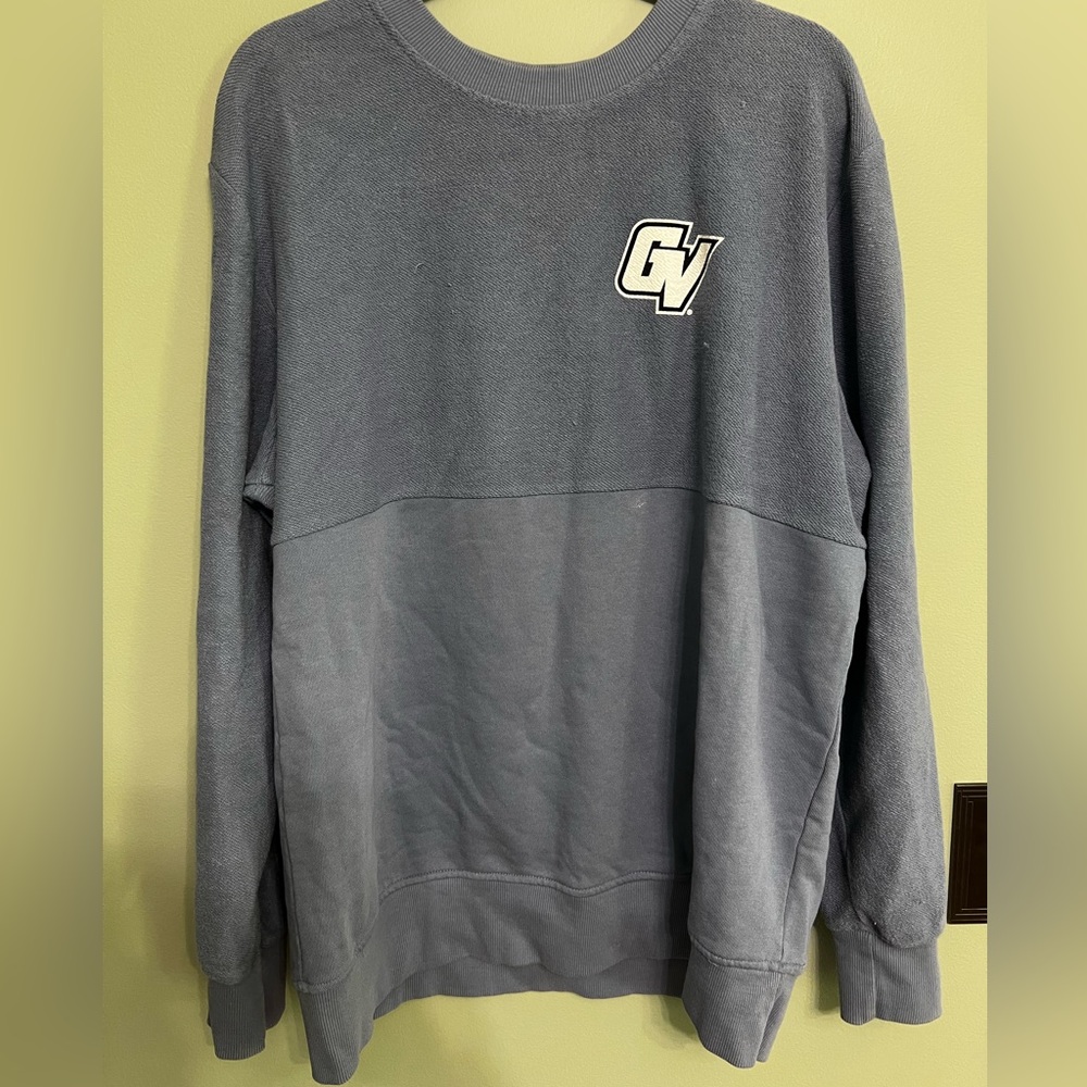 Blue Cotton Crewneck Sweatshirt